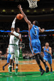 Oklahoma City Thunder v Boston Celtics: Rajon Rondo and D.J. White