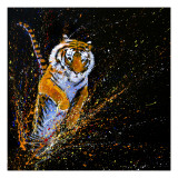 Tiger Leaping