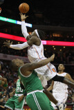 Boston Celtics v Charlotte Bobcats: Glen Davis and Gerald Wallace