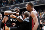 Miami Heat v Washington Wizards: LeBron James, Dwyane Wade and Chris Bosh