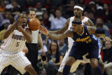 Buy Denver Nuggets v Charlotte Bobcats: Carmelo Anthony, Dominic McGuire and Tyrus Thomas at AllPosters.com
