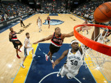 Portland Trail Blazers v Memphis Grizzlies: Zach Randolph and Marcus Camby