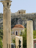 A View of the Acropolis from the Roman Agora over the Anafiotika Area