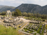 Ruins of the Tholos Temple in the Sanctuary of Athena Pronaia