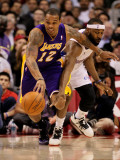 Los Angeles Lakers v Los Angeles Clippers: Shannon Brown and Baron Davis