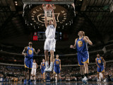 Golden State Warriors v Dallas Mavericks: Dirk Nowitzki and Lou Amundson