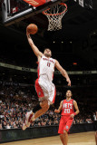 New Jersey Nets v Toronto Raptors: Linas Kleiza and Sasha Vujacic