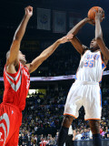 Houston Rockets v Oklahoma City Thunder: Kevin Durant and Shane Battier