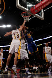 Golden State Warriors v Los Angeles Lakers: Jeff Adrien, Sasha Vujucic and Derrick Caracter