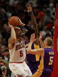 Buy Los Angeles Lakers v Chicago Bulls: Carlos Boozer, Lamar Odom and Steve Blake at AllPosters.com
