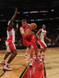 Philadelphia 76ers v Toronto Raptors: Spencer Hawes and Reggie Evans