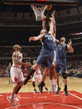Minnesota Timberwolves v Chicago Bulls: Kevin Love, Nikola Pekovic and Joakim Noah