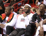 Phoenix Suns v Miami Heat: Dwyane Wade, LeBron James and Chris Bosh