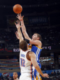 Golden State Warriors v Oklahoma City Thunder: David Lee and Nenad Krstic