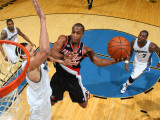 Portland Trail Blazers v Washington Wizards: Dante Cunningham and JaVale McGee