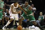 Buy Boston Celtics v Charlotte Bobcats: Glen Davis and Shaun Livingston at AllPosters.com
