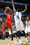 Houston Rockets v Oklahoma City Thunder: D.J. White and Ishmael Smith