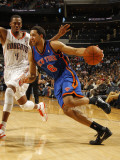 New York Knicks v Charlotte Bobcats: Landry Fields and Derrick Brown