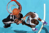 San Antonio Spurs v New Orleans Hornets: Antonio McDyess and Emeka Okafor