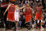 Chicago Bulls v Phoenix Suns: Derrick Rose and Kyle Korver