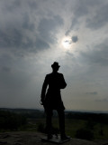 General Gk Warren's Monument at Little Round Top at Gettysburg