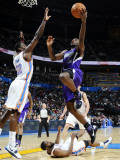 Sacramento Kings v Oklahoma City Thunder: Jeff Green and Tyreke Evans