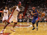 Detroit Pistons v Miami Heat: Richard Hamilton and LeBron James