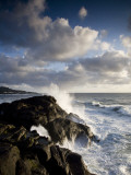 The Rocky and Steep Oregon Coast on a Cloudy Afternoon