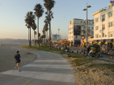 Buy A Jogger on a Bike Path Along Venice Beach at AllPosters.com