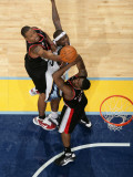 Portland Trail Blazers v Memphis Grizzlies: Zach Randolph, Marcus Camby and Wesley Matthews