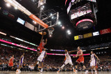 Chicago Bulls v Phoenix Suns: James Johnson and Jared Dudley