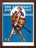 "At the Auction" or "Found Treasure" Saturday Evening Post Cover, July 31,1937
