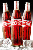 COCA COLA - Bottles Ice Poster