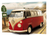 VW CAMPER - Route One, 3-D Poster