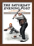 "Gramps at the Plate" Saturday Evening Post Cover, August 5,1916