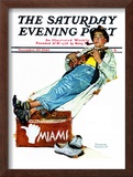 Buy "Hitchhiker to Miami" Saturday Evening Post Cover, November 30,1940 at AllPosters.com