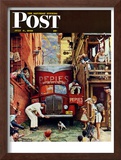 "Road Block" Saturday Evening Post Cover, July 9,1949