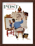 "Triple Self-Portrait" Saturday Evening Post Cover, February 13,1960
