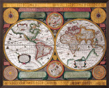 Buy Antique Map, Terre Universelle, 1594 at AllPosters.com