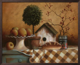 Birdhouse and Topiary