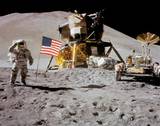 Buy NASA - Astronaut,Rover,Flag On Moon  - ?Spaceshots at AllPosters.com