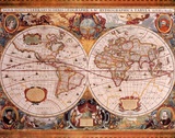 Antique Map, Geographica, c.1630