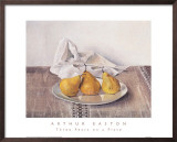 Three Pears on a Plate
