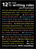 The Only 12 1/2 Writing Rules You