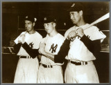 Joe DiMaggio, Mickey Mantle and Ted Williams, 1951