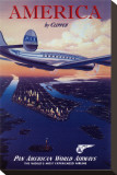 America by Clipper Stretched Canvas Print