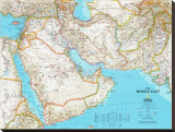 Map of Afghanistan, Pakistan and the Middle East