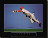 Ambition: Baseball Player Stretched Canvas Print