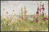 Hollyhocks by the Sea