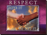 Respect Stretched Canvas Print